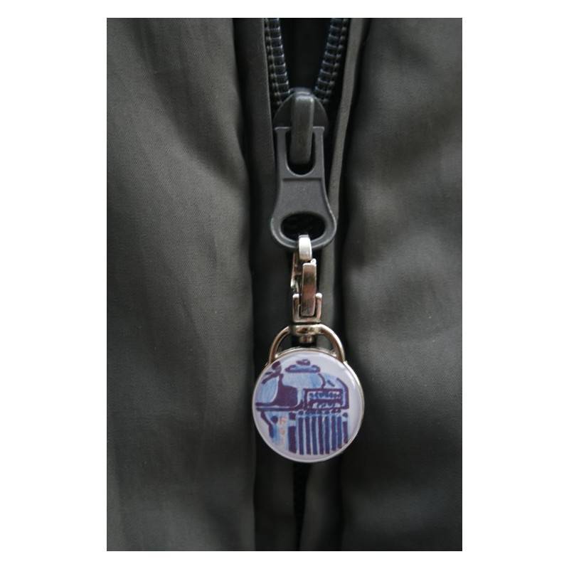 Zip Buddy Round - Blue Tractor 2