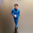 Farmer figure with coffee