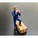 Farmer figure with sandwich
