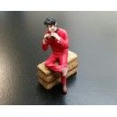 Seated Farmer with sandwich