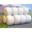 Wrapped Silage Bales - White