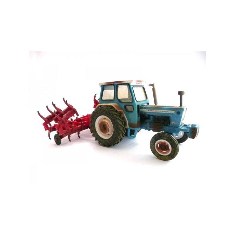 Britains Ford 7000 & Cultivator Set - Weathered